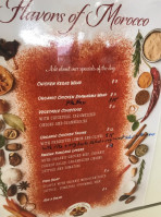 Flavors Of Morocco menu