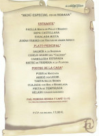Bar Restaurante El Caldero Mágico menu