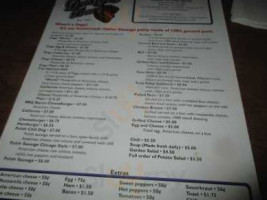 Dusty's menu