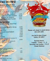 Bucks County Seafood menu