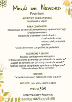 Al Fresquito, Terraza, Copas menu
