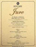 Jure menu