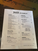 Jazz On Dargan menu
