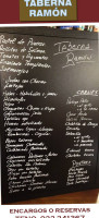 Taberna Ramon menu