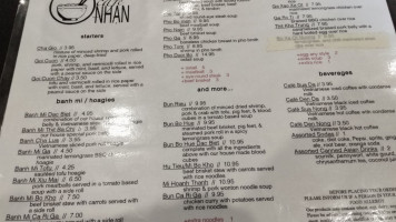 Café Nhan menu