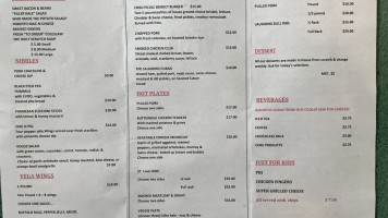 Vega Cafe Smokehaus menu