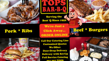 Tops B Q Rhodes Ave menu