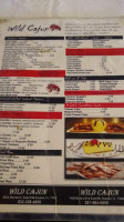 Wild Cajun menu