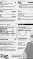 Old Bag Of Nails Pub menu