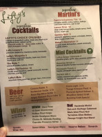 Lefty's Alley Eats menu