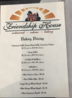 Friendship House Wamego Ks menu