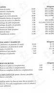 Albergue Yanguas menu