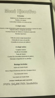 Casa Azcona menu