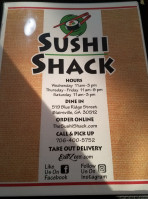 The Sushi Shack food