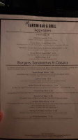 Yosemite Cedar Lodge menu