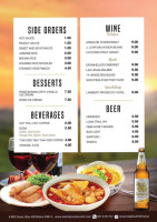 Siam Sky Thai Cuisine menu