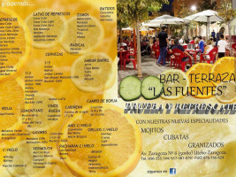 Las Fuentes menu