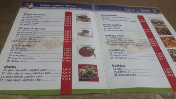 Data Doner Kebab menu