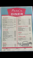 Pete's Diner menu