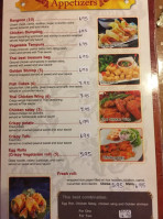 Thai Best Cuisine menu