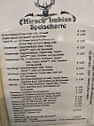 Hirsch Imbiss menu