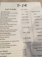 The Pb&j Cafe menu
