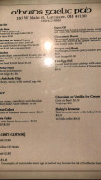 O'huids Gaelic Pub menu