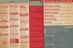 Cravin's Chill & Grill menu