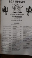 Los Amigos Of Lancaster menu