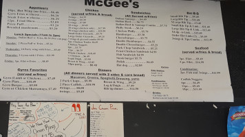 Mcgee's Chicken menu