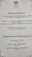 Karczma Pod Jaworem menu