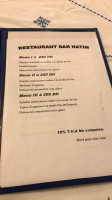 Dar Hatim menu