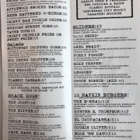 Billy Jack's Shack Charlotte Noda menu