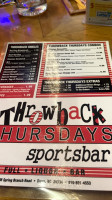 Throwback Thursdays Sports food