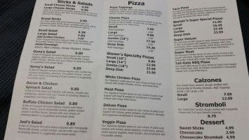 Zoner's Pizza, Wings And Waffles menu