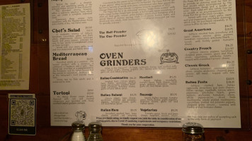 Chicago Pizza And Oven Grinder Co. menu
