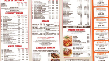 Big Ben Pizza menu