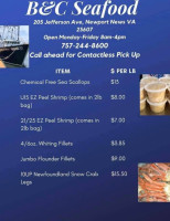 B&c Seafood, Inc. food