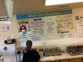 Maple View Ice Cream Store inside