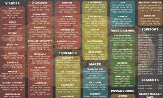 Les Pizzas De Charlotte menu