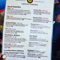 Delish Ethiopian Cuisine menu