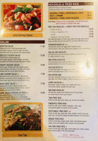 Montien Thai menu