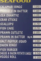 Melba Fish Chips Shop. menu