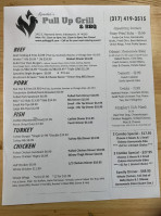 Rooster’s Pull Up Grill Bbq menu