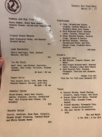 Tannery Run Brew Works menu