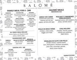 Salome On Main menu