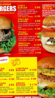 Burgers Empire menu