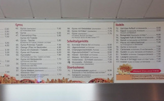 Grillrestaurant „athen“ menu