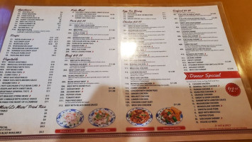 Thai Cuisine menu