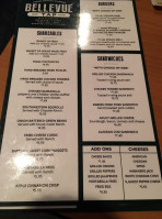 Bellevue Tap menu